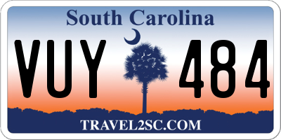 SC license plate VUY484