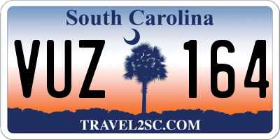 SC license plate VUZ164