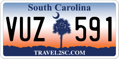 SC license plate VUZ591