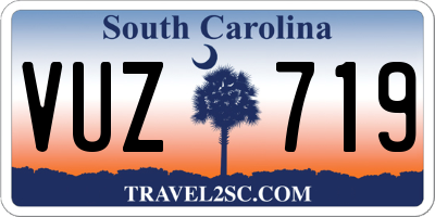 SC license plate VUZ719