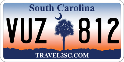 SC license plate VUZ812