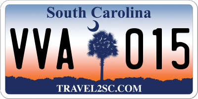 SC license plate VVA015