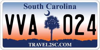 SC license plate VVA024