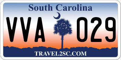 SC license plate VVA029