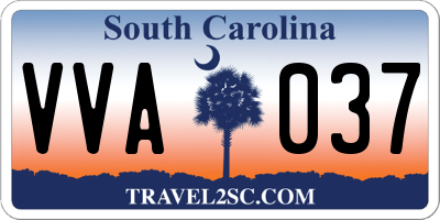 SC license plate VVA037