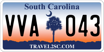 SC license plate VVA043