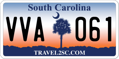 SC license plate VVA061