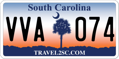SC license plate VVA074