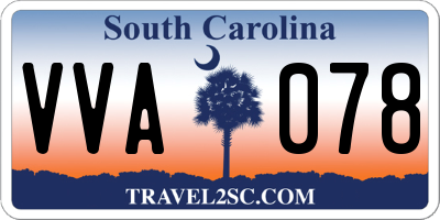 SC license plate VVA078