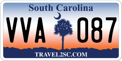 SC license plate VVA087