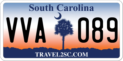 SC license plate VVA089