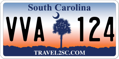 SC license plate VVA124