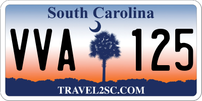 SC license plate VVA125