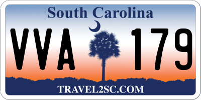 SC license plate VVA179