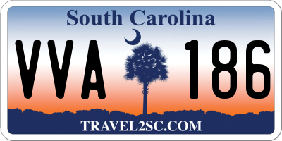 SC license plate VVA186