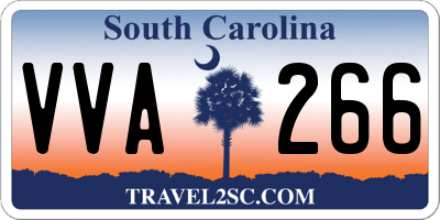 SC license plate VVA266
