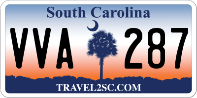 SC license plate VVA287