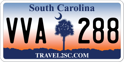 SC license plate VVA288