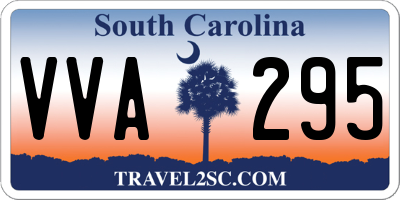 SC license plate VVA295