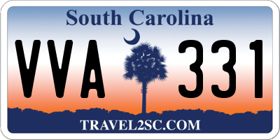 SC license plate VVA331
