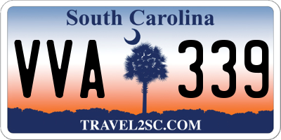 SC license plate VVA339
