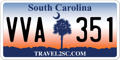 SC license plate VVA351