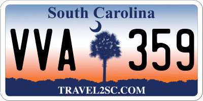 SC license plate VVA359