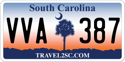 SC license plate VVA387