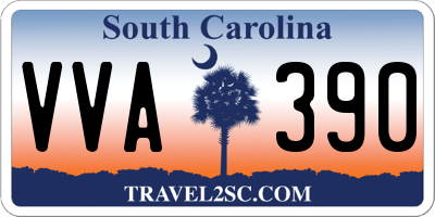 SC license plate VVA390