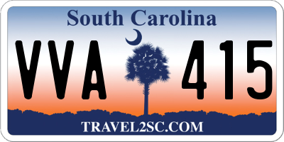 SC license plate VVA415