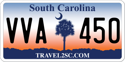 SC license plate VVA450