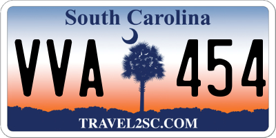 SC license plate VVA454