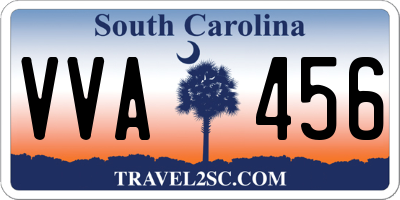 SC license plate VVA456
