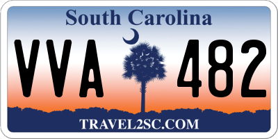 SC license plate VVA482