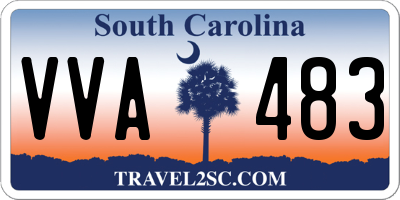 SC license plate VVA483