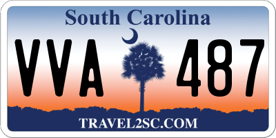 SC license plate VVA487