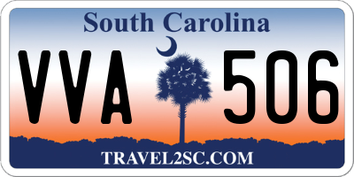 SC license plate VVA506