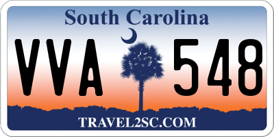 SC license plate VVA548