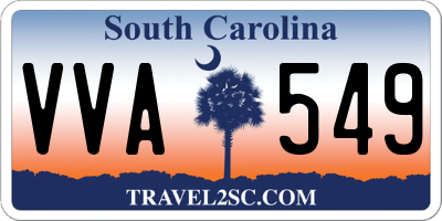 SC license plate VVA549