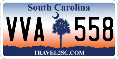 SC license plate VVA558