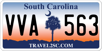 SC license plate VVA563