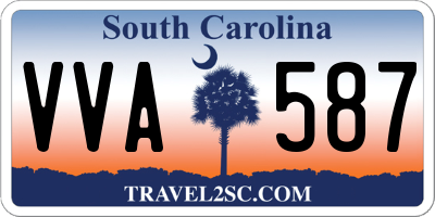 SC license plate VVA587