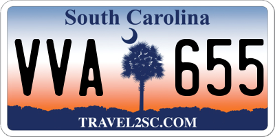 SC license plate VVA655