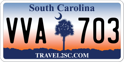 SC license plate VVA703