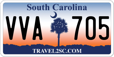 SC license plate VVA705