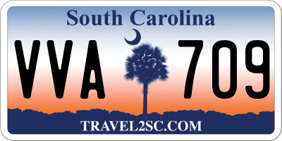 SC license plate VVA709