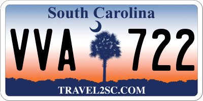 SC license plate VVA722