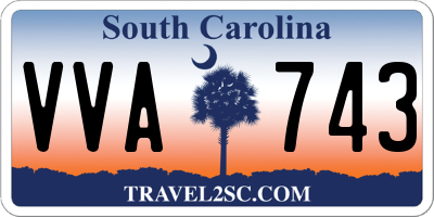 SC license plate VVA743