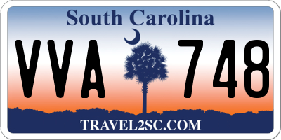 SC license plate VVA748