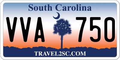 SC license plate VVA750
